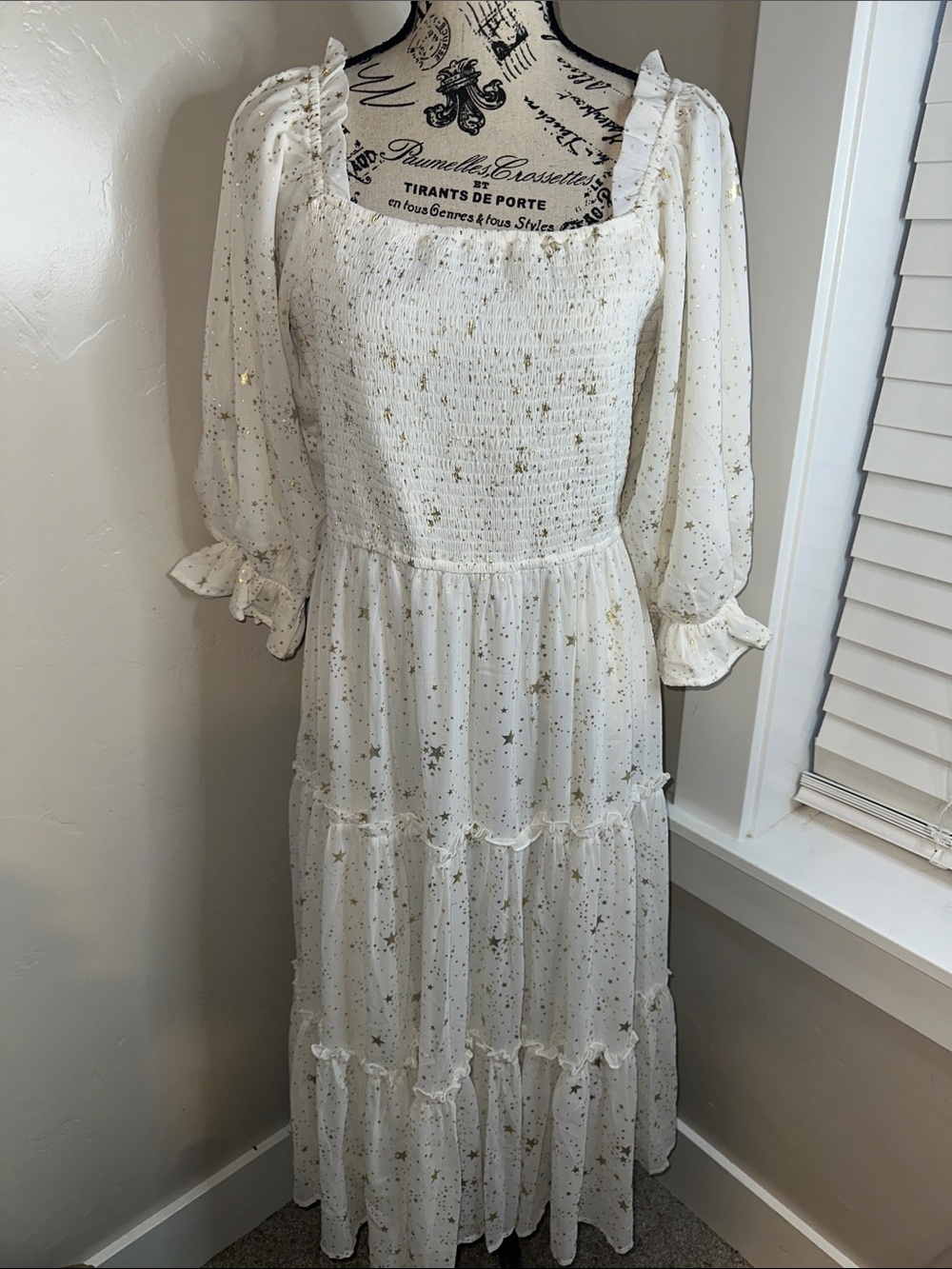 Ivy City Co Celestial Smocked Maxi Dress